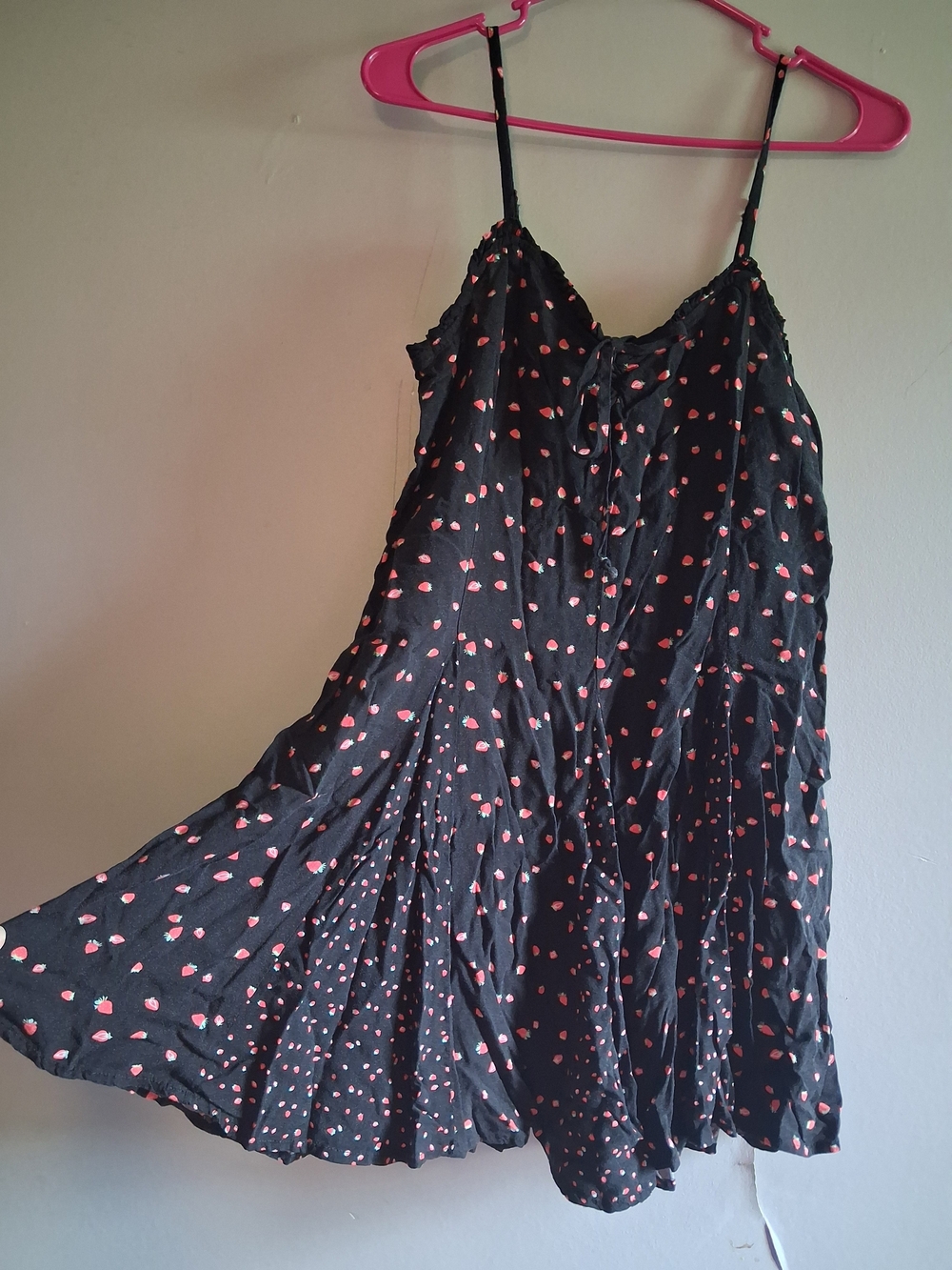 (3 For $12)Wild Fable Black Dress with Strawberry Print